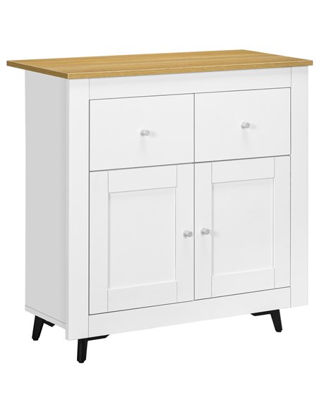 HOMCOM Sideboard Cabinet, Modern Kitchen Cupboard, White 838-334V00WT - pic 43302 | FastDaddyshop