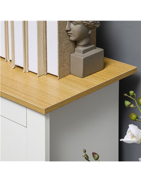 HOMCOM Sideboard Cabinet, Modern Kitchen Cupboard with Double Doors and Drawers for Dining Room, Living Room and Entryway, White - pic 43308 | FastDaddyshop