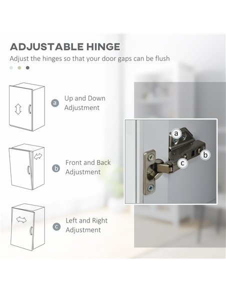 HOMCOM Kitchen Cupboard, Pantry Storage Cabinet w/ Tempered Glass Doors, Drawer, Open Shelf, Adjustable Shelves, 181.5 cm, White - pic 43343 | FastDaddyshop