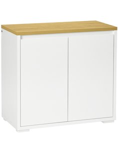 HOMCOM Sideboard Cabinet, Kitchen Storage Cabinet, White 838-373V00WT