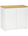 HOMCOM Sideboard Cabinet, Kitchen Storage Cabinet, White 838-373V00WT