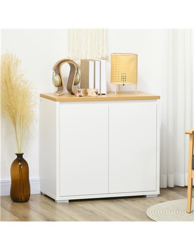 HOMCOM Sideboard Cabinet, Kitchen Storage Cabinet, White 838-373V00WT