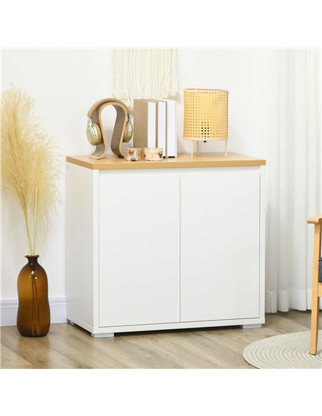 HOMCOM Sideboard Cabinet, Kitchen Storage Cabinet, White 838-373V00WT - pic 43474 | FastDaddyshop