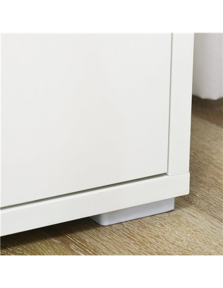 HOMCOM Sideboard Cabinet, Kitchen Storage Cabinet with Double Doors and Adjustable Shelf for Living Room, Entryway, White 838-37 - pic 43481 | FastDaddyshop