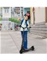 HOMCOM Electric Scooter, 120W Motor E-Scooter w/ Battery Display, Adjustable Height, Rear Brake for Ages 6+ Years - Black