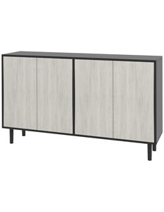 HOMCOM Kitchen Sideboard Storage Cabinet, Black 83A-061V80BK