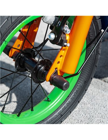 HOMCOM Kids Kick Scooter, Push Scooter, Adjustable Height, Front Rear Dual Brakes, 12-Inch Inflatable Rubber Wheels, for 5+ Year
