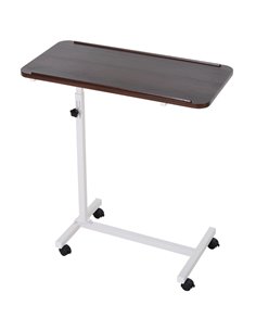 HOMCOM Portable Overbed Table, Laptop Desk, Brown 831-110