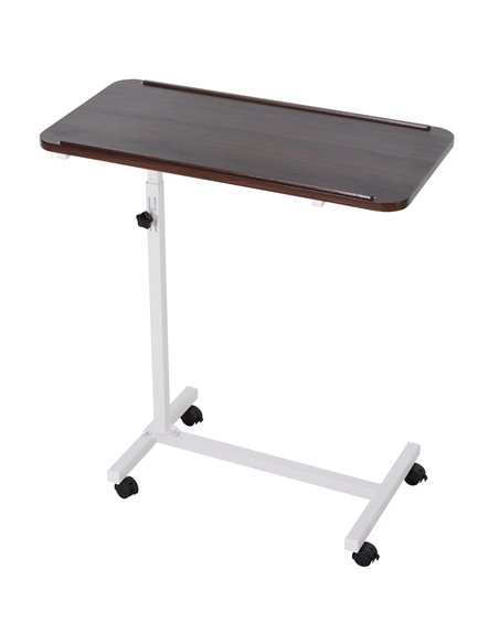 HOMCOM Portable Overbed Table, Laptop Desk, Brown 831-110 - pic 43807 | FastDaddyshop