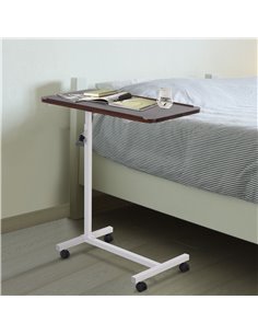 HOMCOM Portable Overbed Table, Laptop Desk, Brown 831-110 2