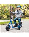 HOMCOM Teen Push Scooter Kids Children Stunt Scooter Bike Bicycle Ride On 12" EVA Tyres, Blue