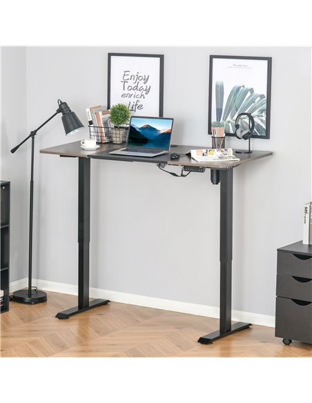 Vinsetto Height Adjustable Electric Standing Desk, Teak 920-071V70 - pic 43835 | FastDaddyshop