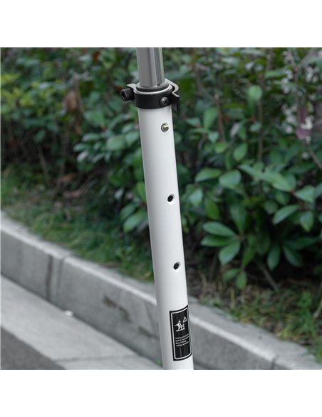HOMCOM Folding Kick Scooter, Hight-Adjustable Urban Scooter w/ Rear Brake, Double Shock Absorption System, Warning Bell For 14+  - pic 4404 | FastDaddyshop