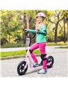 HOMCOM Teen Push Scooter Kids Children Stunt Scooter Bike Bicycle Ride On 12" EVA Tyres, Pink