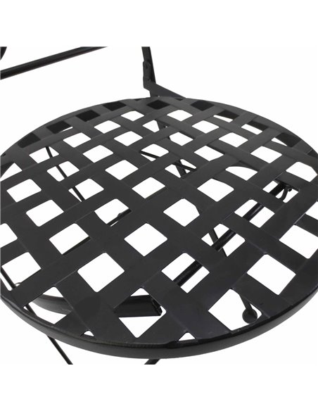 Outsunny 3 PCs Garden Mosaic Bistro Set Outdoor Patio 2 Folding Chairs & 1 Round Table  Outdoor Metal Furniture Vintage 84B-260 - pic 44058 | FastDaddyshop