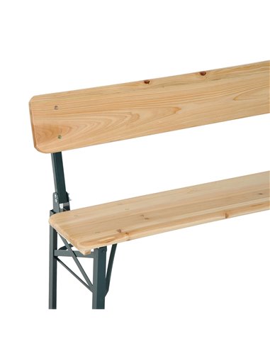 Outsunny 3 pcs Wooden Table Bench Set 84B-106