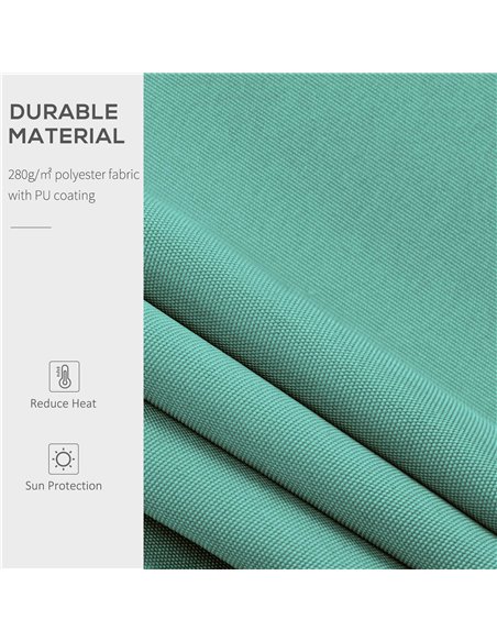 Outsunny 3x2.5 m Sun Shade Canopy Garden Patio Manual Retractable Awning Canopy Sun Shade Shelter, 3x2.5 m-Dark Green 100110-007 - pic 44161 | FastDaddyshop