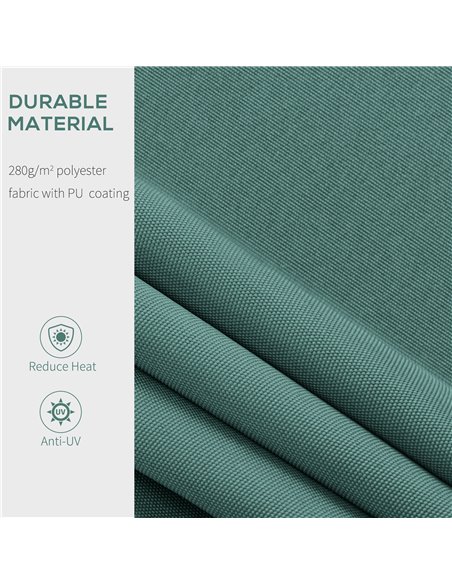 Outsunny 2.5m x 2m Garden Patio Manual Awning Canopy Sun Shade Shelter Retractable with Winding Handle Green 100110-005G - pic 44215 | FastDaddyshop