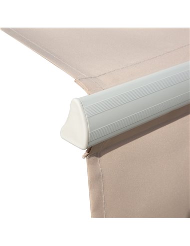 Outsunny 3 x 2.5m Garden Patio Manual Awning Canopy Sun Shade Shelter with Winding Handle Retractable - Cream White 100110-007CM