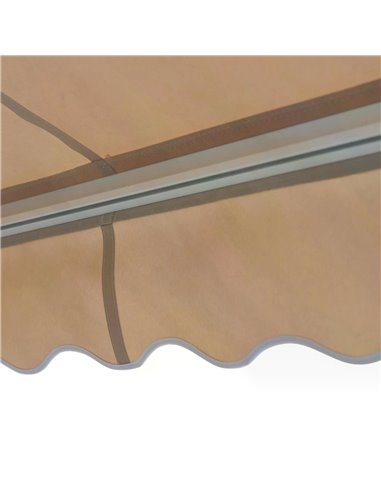 Outsunny 3.5Lx2.5M Retractable Awning-Cream White 840-146