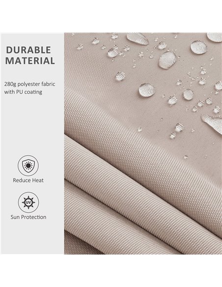 Outsunny 2.95Lx2.5M  Retractable Manual/Electric Awning 840-147 - pic 44290 | FastDaddyshop