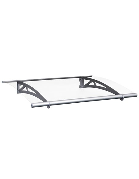 Outsunny 120cm x 90cm Door Awning, Window Rain Shelter, Transparent B70-031 - pic 44293 | FastDaddyshop