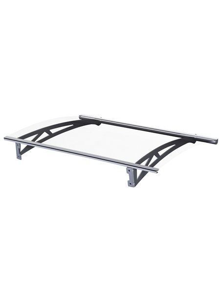 Outsunny Door Awning Canopy Window Rain Shelter Cover Front Back Porch Window Shade Aluminium Bracket 120cm x 90cm B70-031 - pic 44298 | FastDaddyshop
