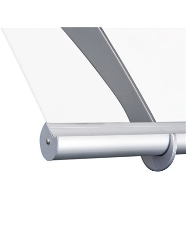Outsunny Door Awning Canopy Window Rain Shelter Cover Front Back Porch Window Shade Aluminium Bracket 120cm x 90cm B70-031