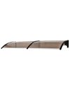 Outsunny 75 x 195 cm Curved Door Window Awning Canopy, Brown B70-047BN