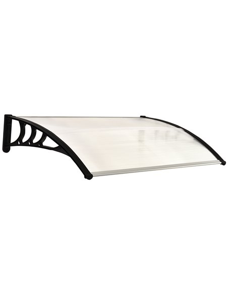 Outsunny Curved Polycarbonate Fixed Outdoor Awning, White B70-011V02WT - pic 44329 | FastDaddyshop