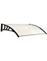 Outsunny Curved Polycarbonate Fixed Outdoor Awning, White B70-011V02WT