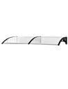 Outsunny 75 x 195 cm Curved Door Window Awning Canopy, Clear B70-047WT