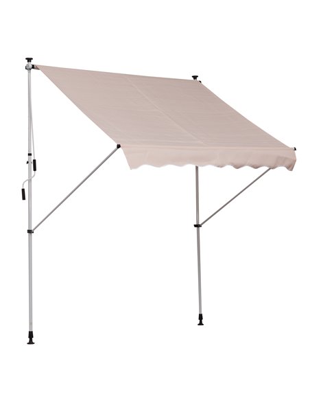 Outsunny 2x1.5m Garden Patio Manual Awning Canopy, Beige 840-182CW - pic 44374 | FastDaddyshop