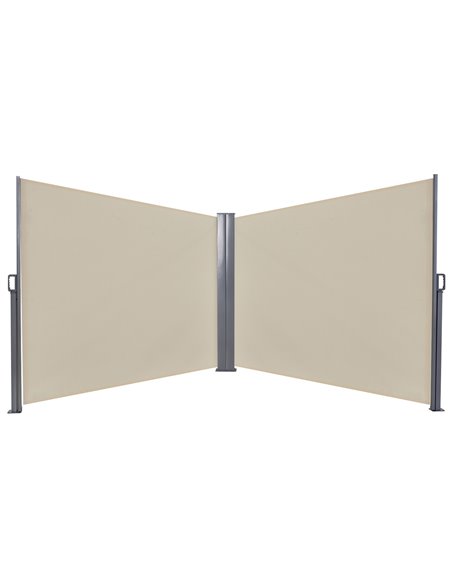 Outsunny 6 x 1.6 M Double Canopy Pull-Out Side Awning, Beige 840-209CW - pic 44401 | FastDaddyshop