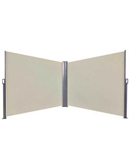 Outsunny Steel Frame Retractable Double Side Awning Beige 840-209V01CW - pic 44420 | FastDaddyshop