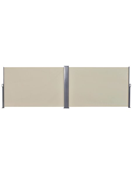 Outsunny Steel Frame Retractable Double Side Awning Beige 840-209V01CW - pic 44427 | FastDaddyshop
