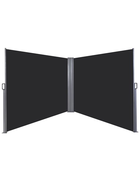 Outsunny 6 x 1.8M Steel Frame Retractable Double Side Awning, Grey 840-209V01CG - pic 44428 | FastDaddyshop
