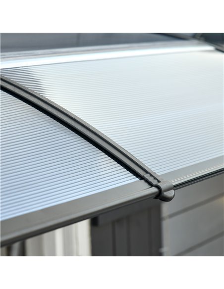 Outsunny Door Canopy Awning Outdoor Window Rain Shelter Cover for Front/Back Door Porch Black 200 x 75cm B70-051BK - pic 44489 | FastDaddyshop