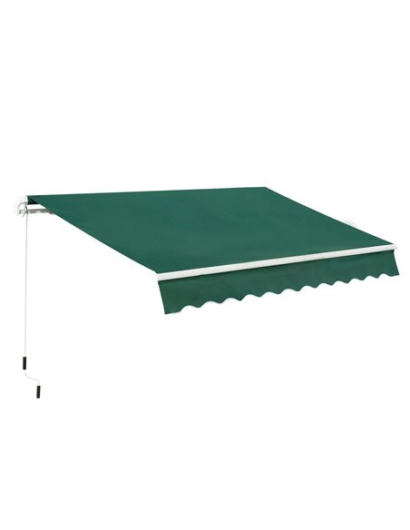 Outsunny 3 x 2m Garden Patio Awning Canopy Shelter, Green 840-149V01GN - pic 44500 | FastDaddyshop