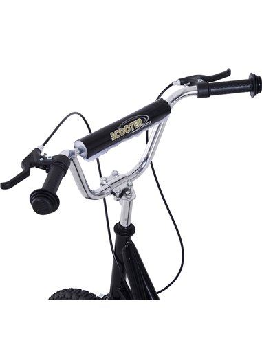 HOMCOM Teen Scooter Push Kick Scooters for Kids with Rubber Wheels Adjustable Handlebar Front Rear Dual Brakes Kickstand, for 5+