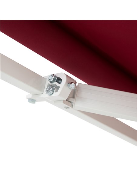 Outsunny 3.5M x 2.5M Garden Patio Manual Awning Canopy Sun Shade Shelter Retractable Winding Handle Wine Red 840-174V01WR - pic 44542 | FastDaddyshop