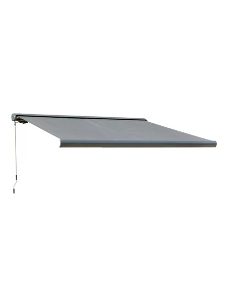 Outsunny 300x250cm Cassette Electric Motorised Manual Awning, Grey 840-222 - pic 44608 | FastDaddyshop