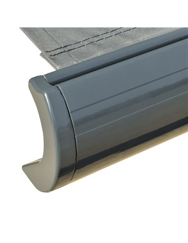 Outsunny Cassette Electric Motorised Manual Awning Door Window Patio Canopy Retractable Sun Shade w/ R/C & LED, 300x250cm Grey 8