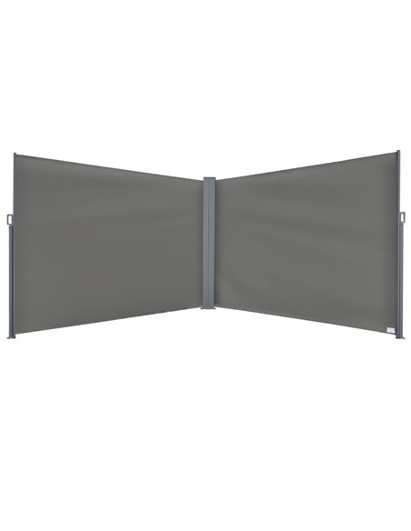 Outsunny 6 x 2m Patio Retractable Double Side Awning, Grey 840-221GY - pic 44654 | FastDaddyshop