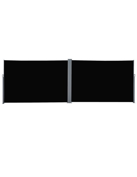 Outsunny 6 x 2m Retractable Sun Side Awning Screen Fence Patio Garden Wall Balcony Screening Panel Outdoor Blind Privacy Divider - pic 44689 | FastDaddyshop
