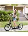 HOMCOM Teen Push Scooter Kids Children Stunt Scooter for 5+ Years with 16 Inches Wheels Adjustable Height Front Rear Dual Brakes