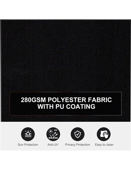 Outsunny 6 x 2m Retractable Sun Side Awning Screen Fence Patio Garden Wall Balcony Screening Panel Outdoor Blind Privacy Divider - pic 44692 | FastDaddyshop