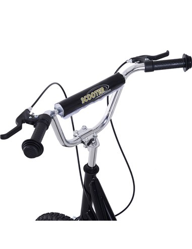 HOMCOM Teen Push Scooter Kids Children Stunt Scooter for 5+ Years with 16 Inches Wheels Adjustable Height Front Rear Dual Brakes