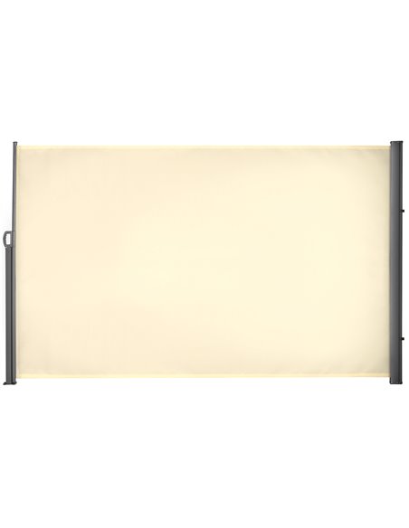 Outsunny 3x1.8M Retractable Sun Side Awning, Cream White 840-196V04CW - pic 44761 | FastDaddyshop