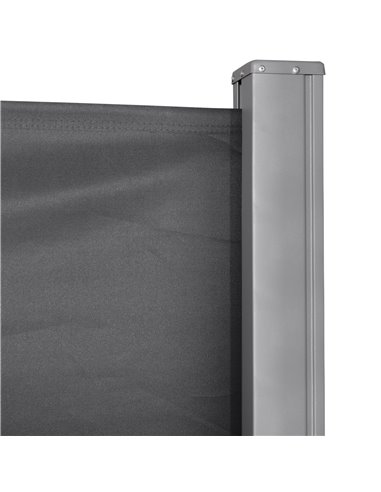 Outsunny Retractable Sun Side Awning Screen Fence Patio Garden Wall Balcony Screening Panel Outdoor Blind Privacy Divider (3x1.6